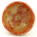 Isak Isaksson (2000s) Unique Chawan Bowl with Brown/Yellow Glaze 13 cm #34
