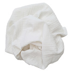 Filt Ekologisk Muslin 120x120 cm                     Vit - 3