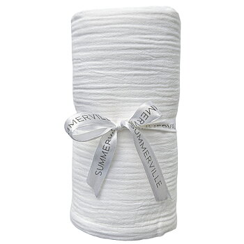 Filt Ekologisk Muslin 120x120 cm                     Vit