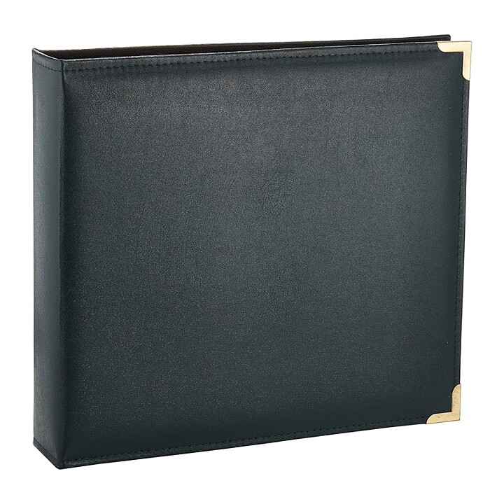 Pioneer 12x12 Sewn Oxford Faux Leather 3-Ring Cover Album - Dark Green
