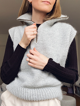 PetiteKnit Zipper Slipover