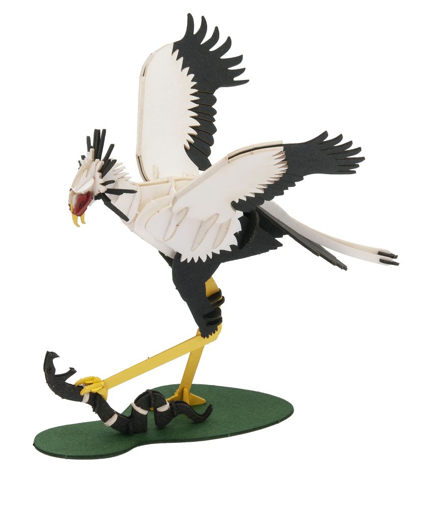 3D-pappersmodell, Sekreterarfågel - 2