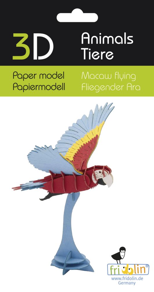 3D-pappersmodell, Flygande Ara