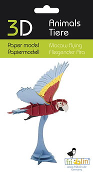 3D-pappersmodell, Flygande Ara