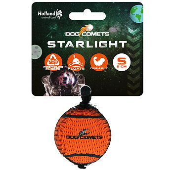 Dog Comets Starlight Tennisbollar Hundleksak Flera storlekar  - Orange 