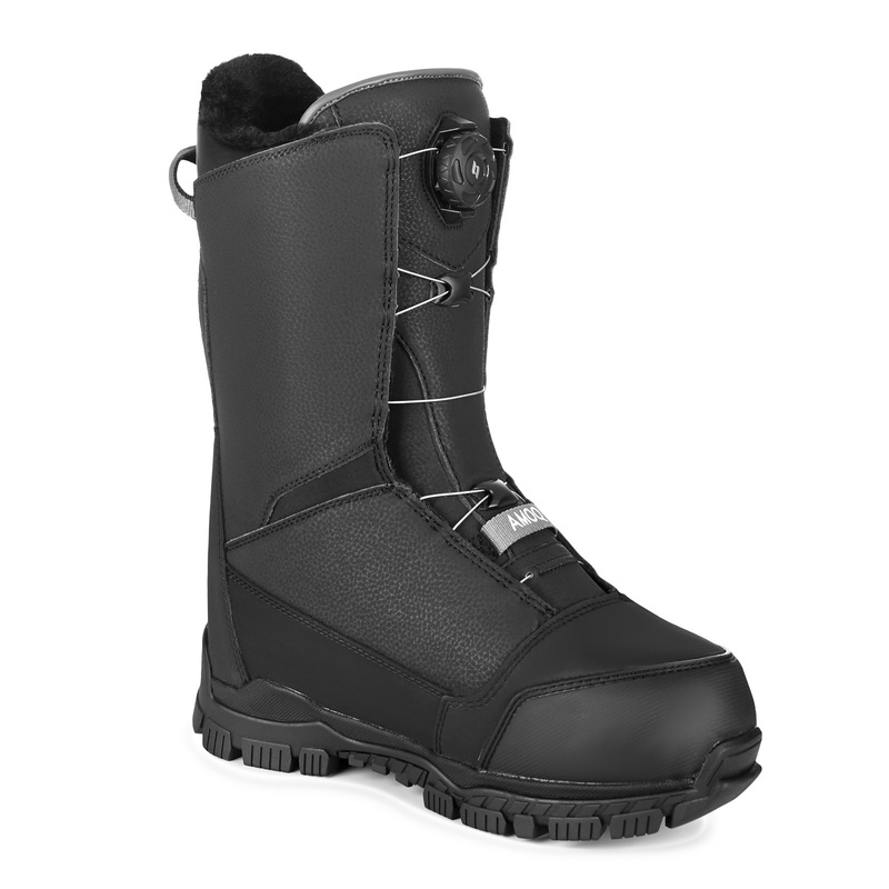 AMOQ Retain Dual Opti-Fit Lacing Boots - Black / Grey - 2