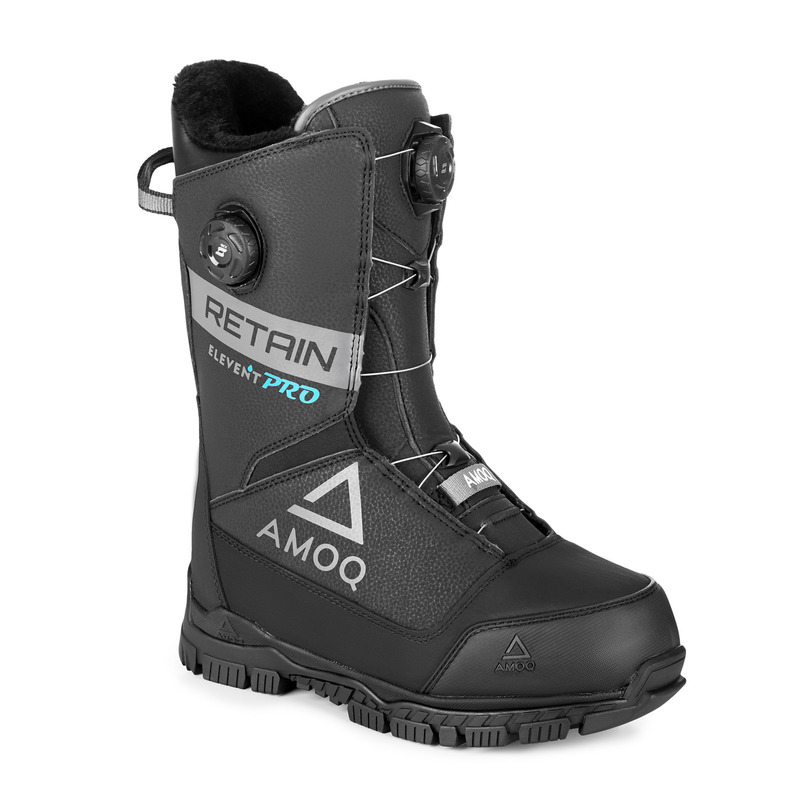 AMOQ Retain Dual Opti-Fit Lacing Boots - Black / Grey