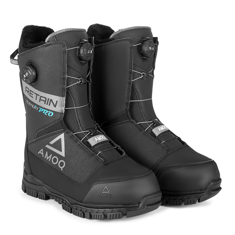 AMOQ Retain Dual Opti-Fit Lacing Boots - Black / Grey - 3