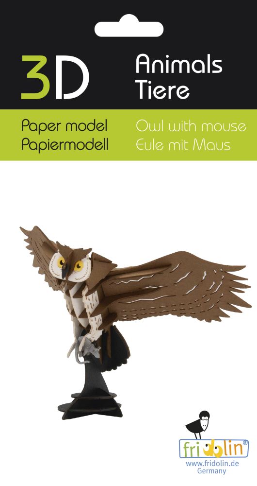 3D-pappersmodell, Uggla med mus