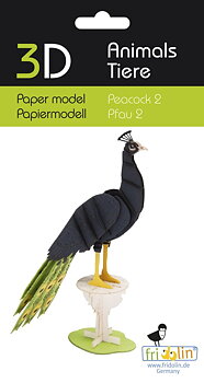 3D-pappersmodell, Påfågel 2