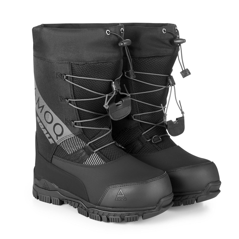 AMOQ Scale Speed Lace Boots - Black / Grey - 3