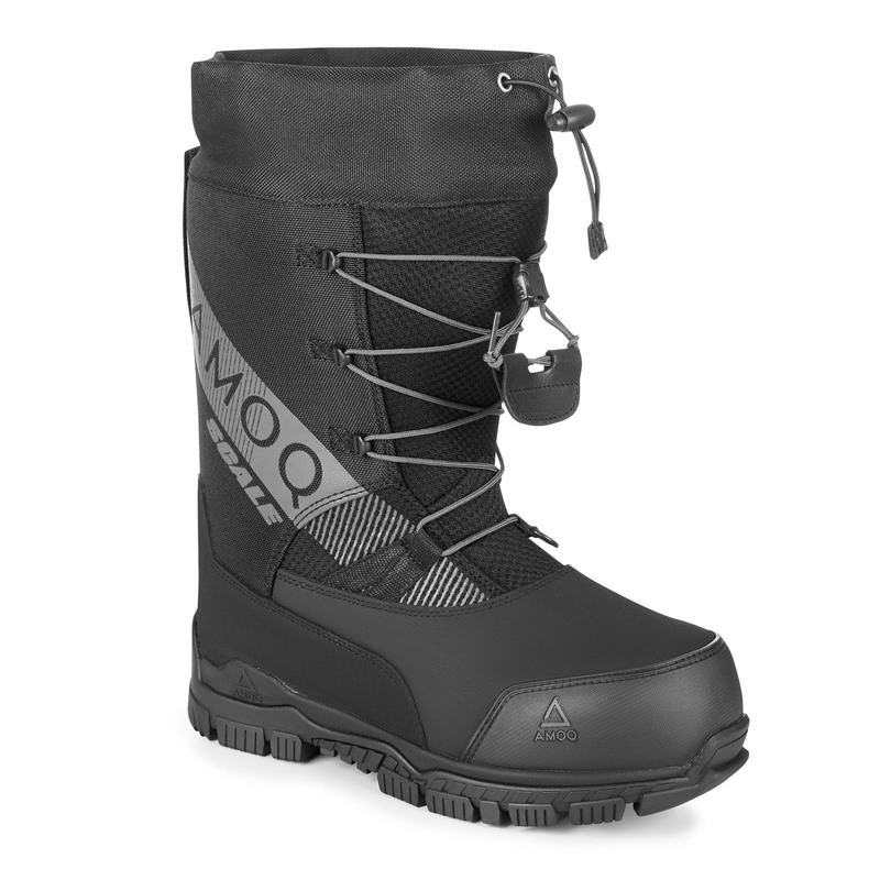 AMOQ Scale Speed Lace Boots - Black / Grey