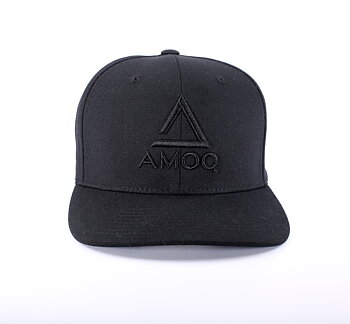 AMOQ Original Snapback Cap - Blackout