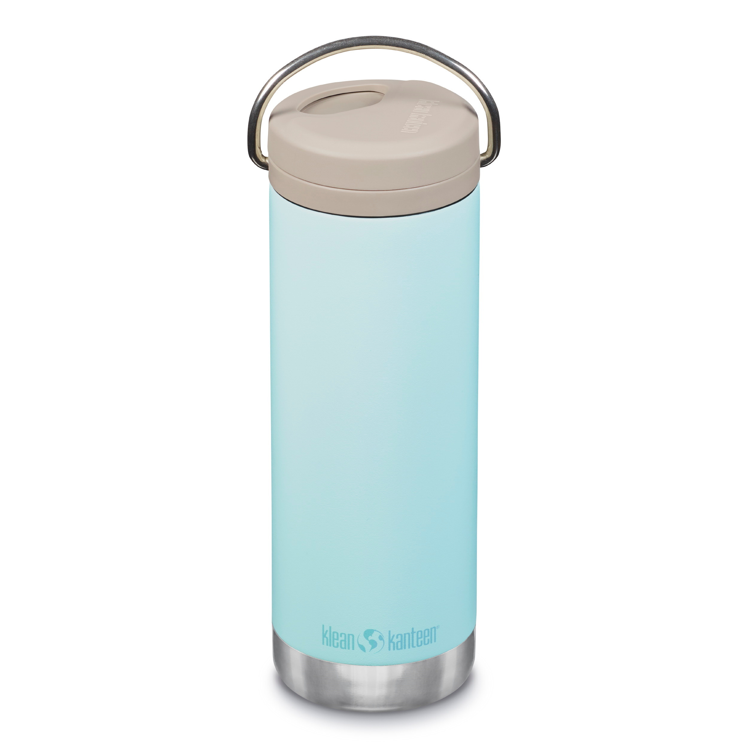 Klean Kanteen TKWide, isolerad flaska med Twist Cap 473ml Blue Tint