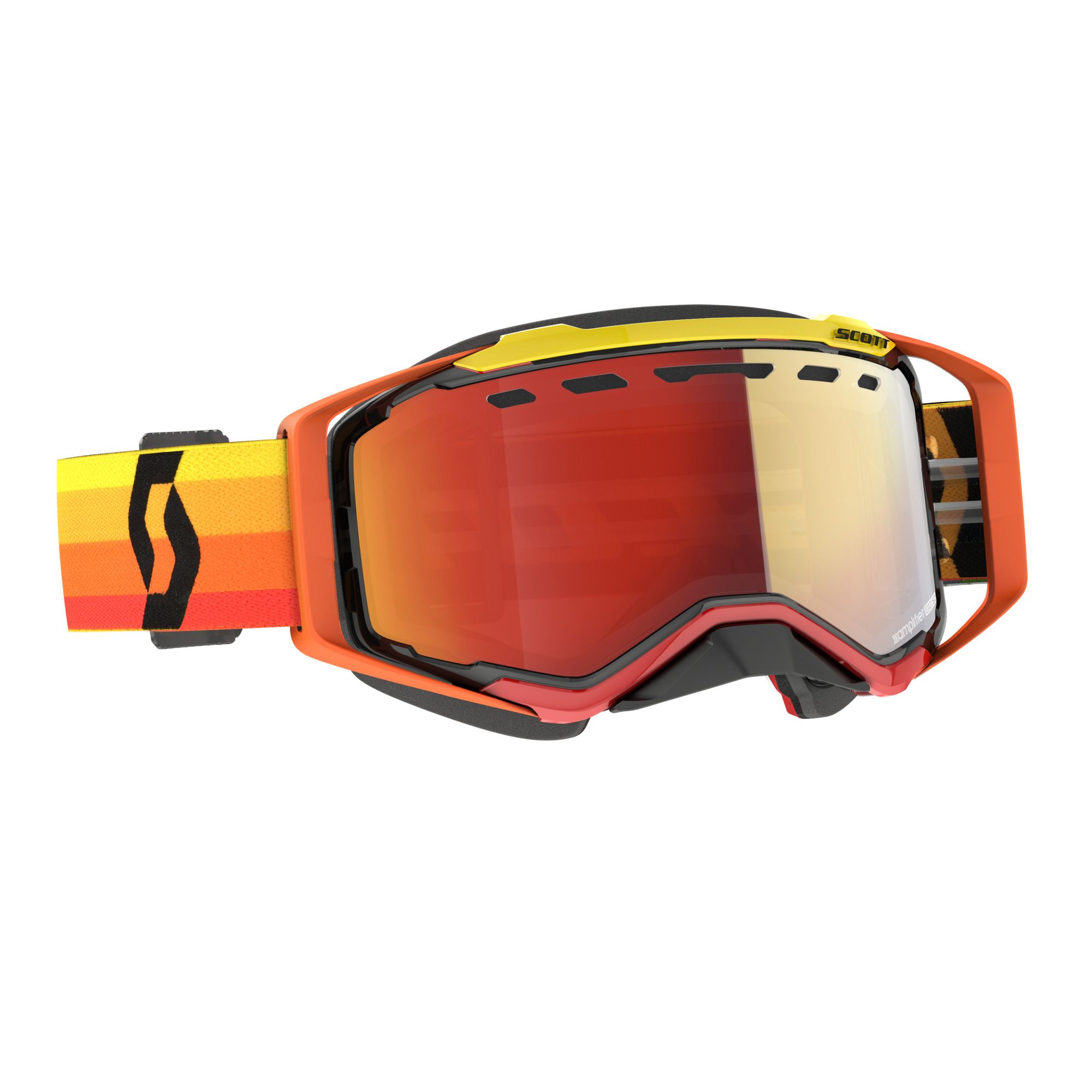 SCOTT Prospect Snow Cross Goggle - Orange / Yellow / Enhancer Red Chrome
