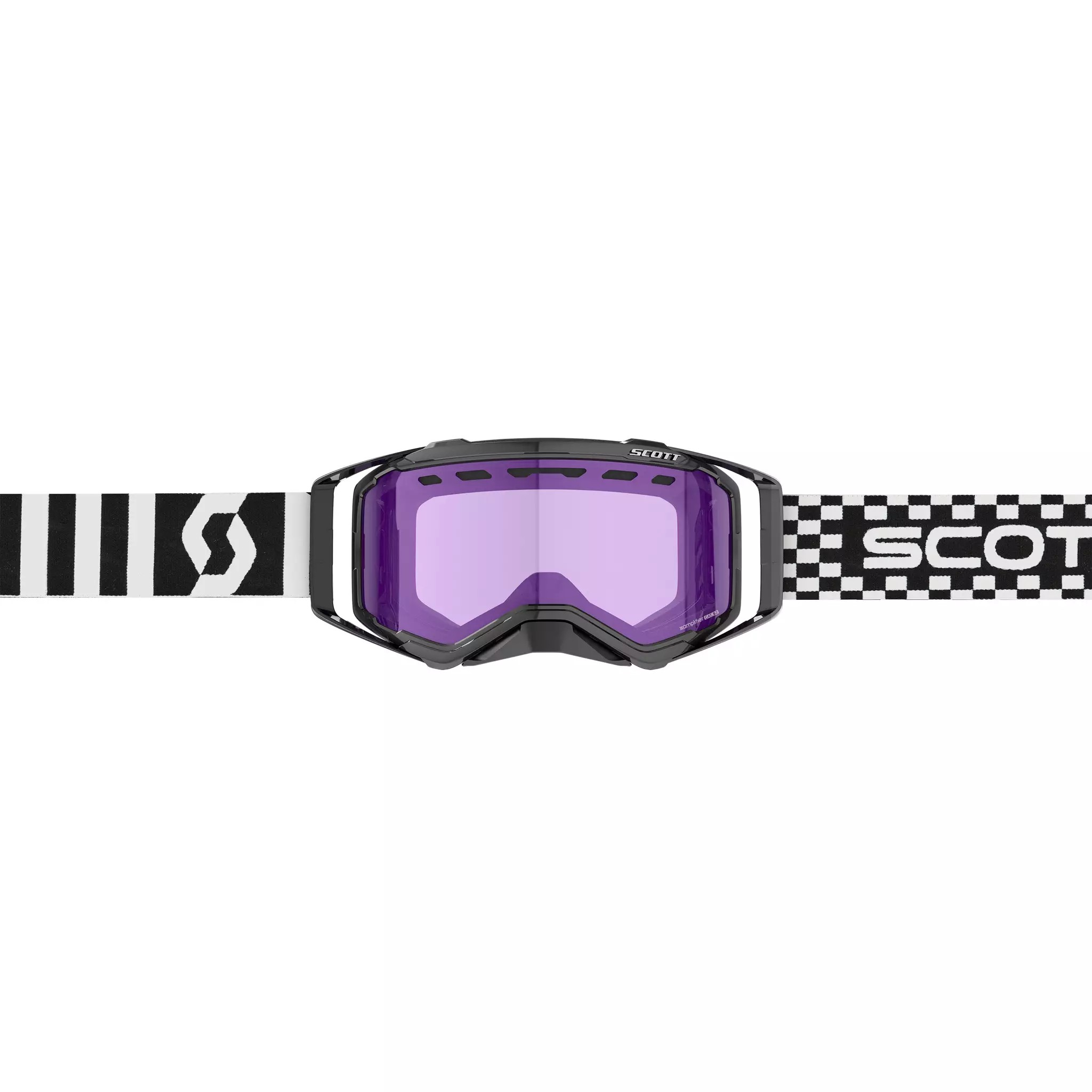 SCOTT Prospect Snow Cross Goggle - Racing Black / White / Enhancer Purple Chrome - 2