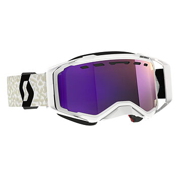 SCOTT Prospect Snow Cross Goggle - White / Black / Enhancer Purple Chrome