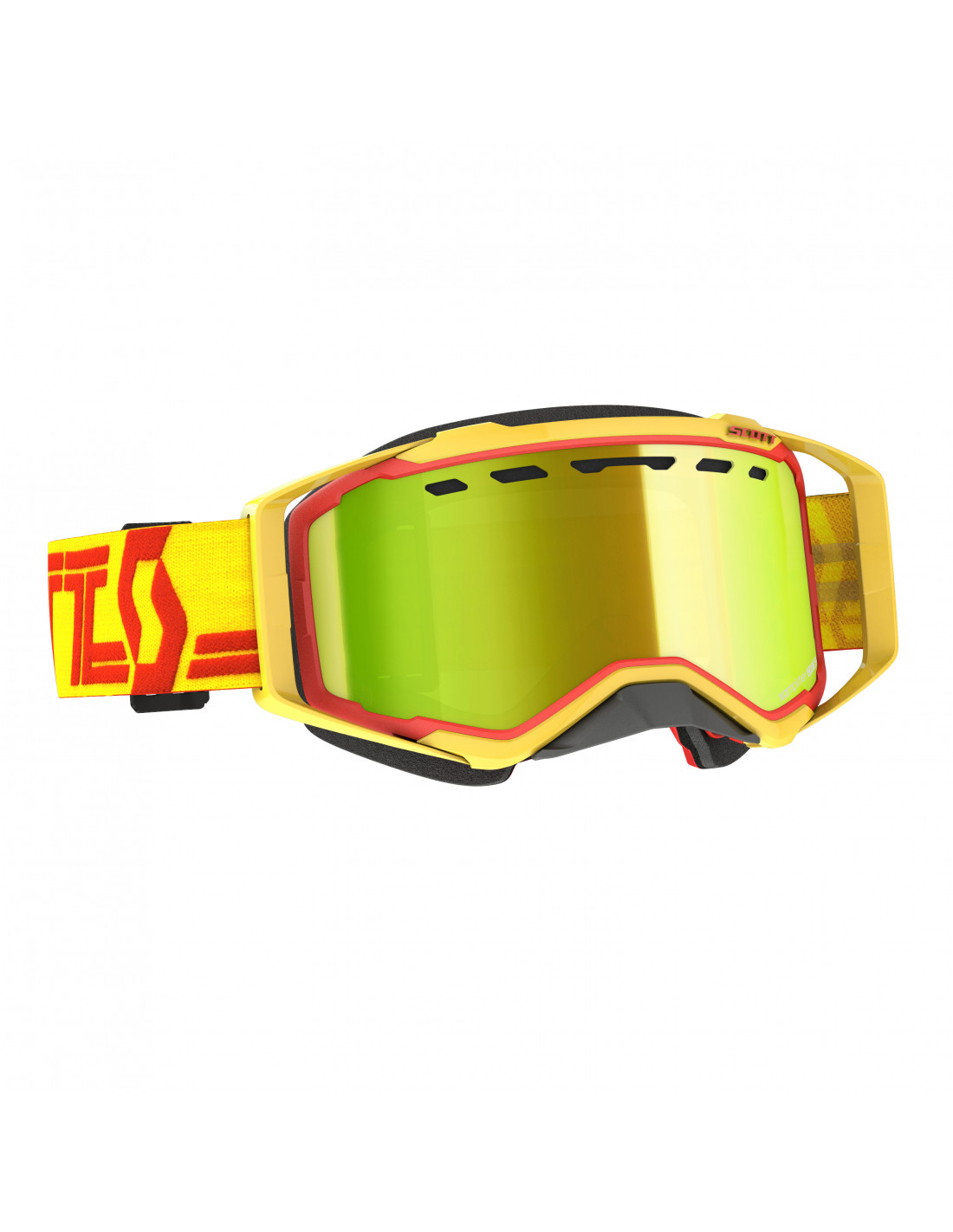 SCOTT Prospect Snow Cross Goggle - Yellow / Red / AMP Yellow Chrome S2