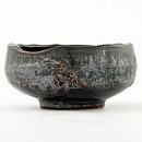 Isak Isaksson (2000s) Unique Chawan Bowl with Black Glaze 11 cm #35