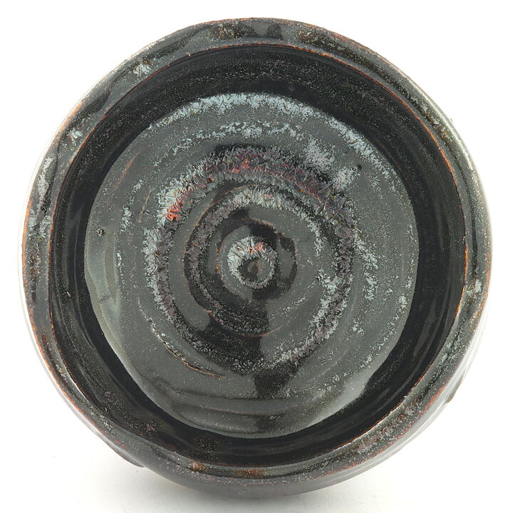 Isak Isaksson (2000s) Unique Chawan Bowl with Black Glaze 11 cm #35