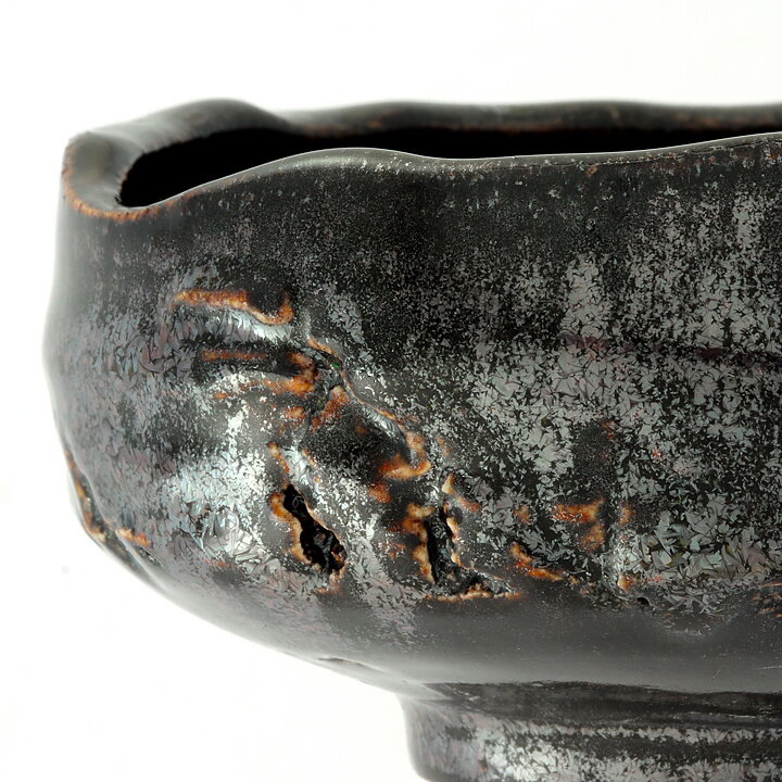 イサク・イサクソン  一点もの  黒色のボウル  茶碗  (11cm)  2000年代  #35