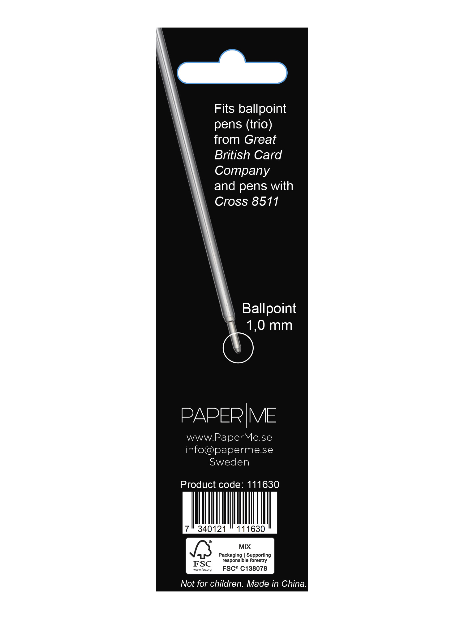 Refill 2-Pack, svart och blå - 2