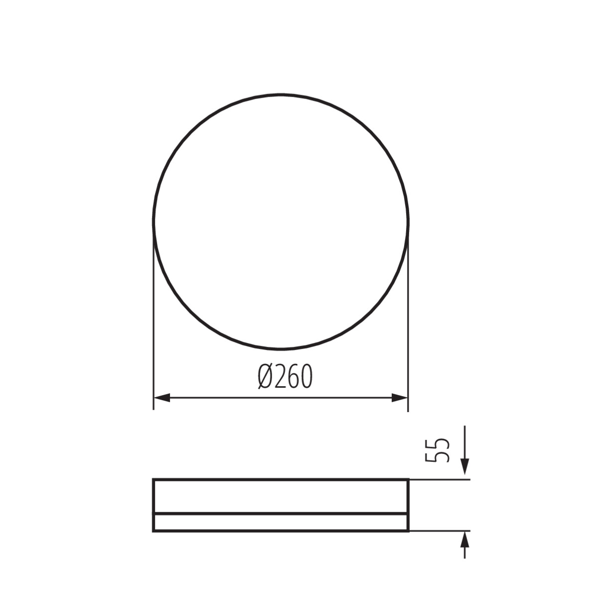 KANLUX Plafond 26W IPER IP65 IK10 4000K Rund - 3