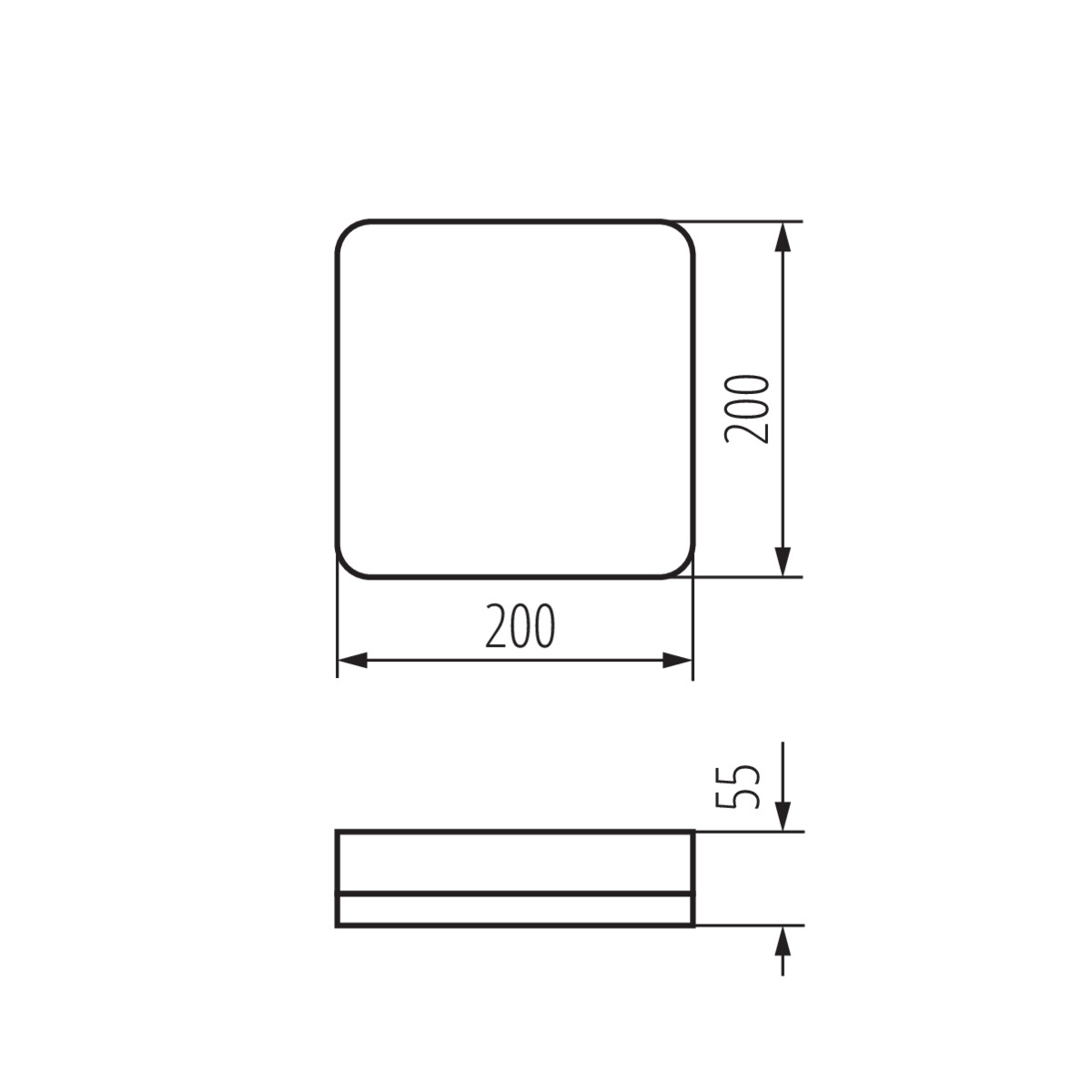 KANLUX Plafond 19W IPER IP65 IK10 4000K Kvadrat - 3