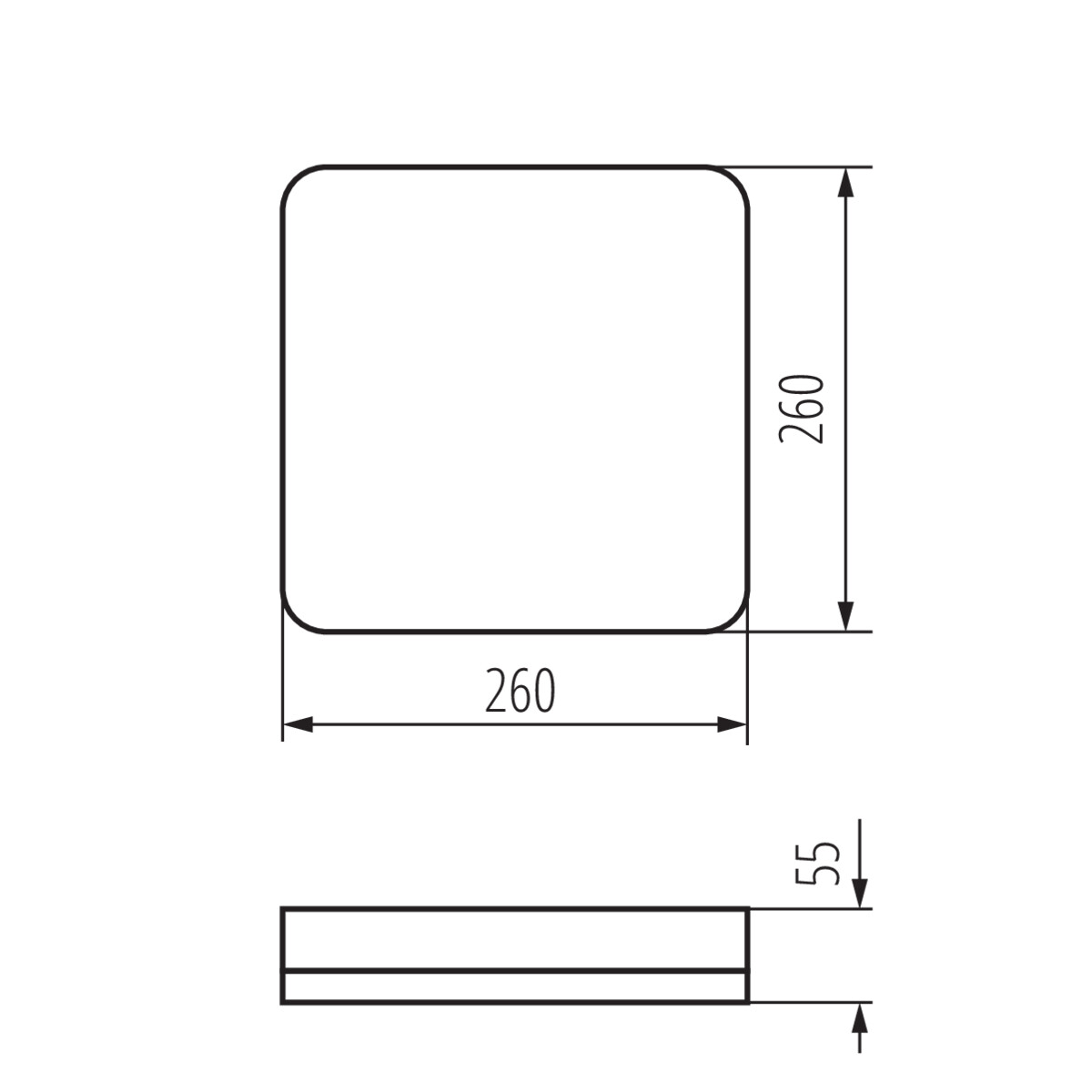 KANLUX Plafond 26W IPER IP65 IK10 4000K Kvadrat - 3