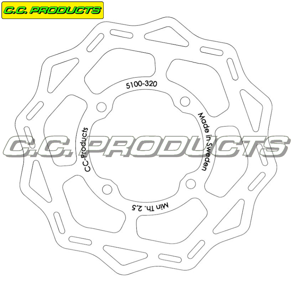 Bromsskiva Bak KTM SX 65 - 180 mm