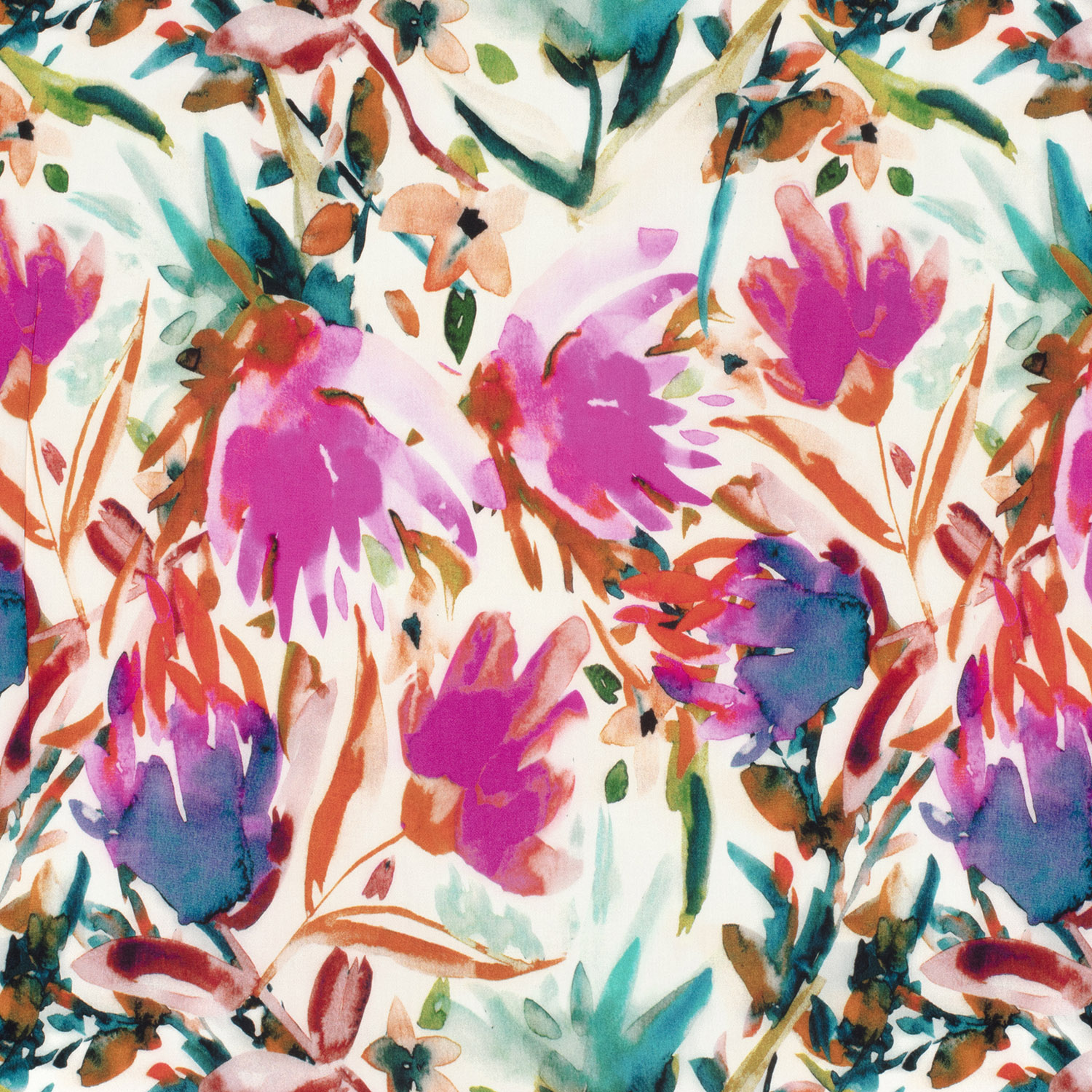 VISCOSE POPLIN - COLORFUL FLORALS