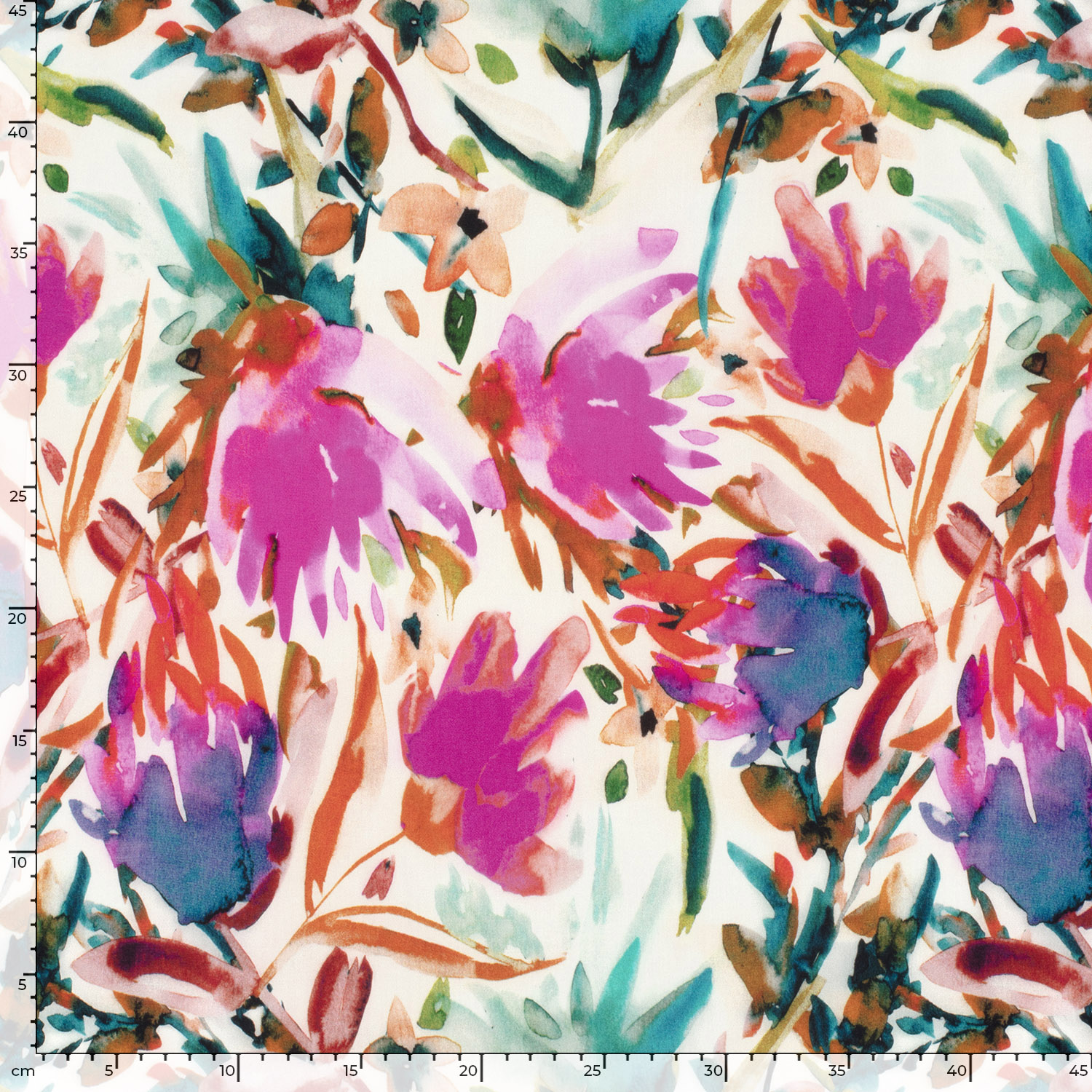 VISCOSE POPLIN - COLORFUL FLORALS - 5