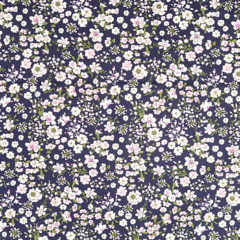 COTTON POPLIN - FLORALS MIDNIGHT