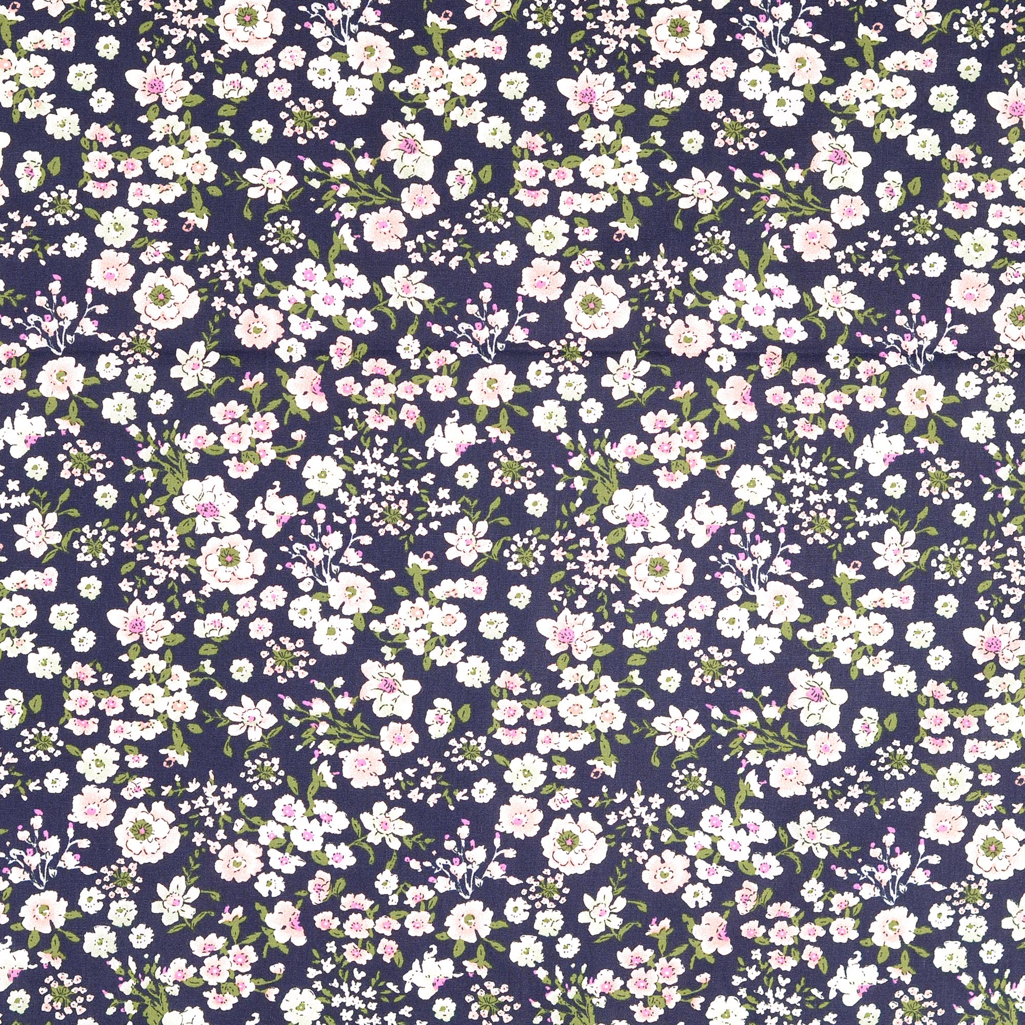 COTTON POPLIN - FLORALS MIDNIGHT - 2