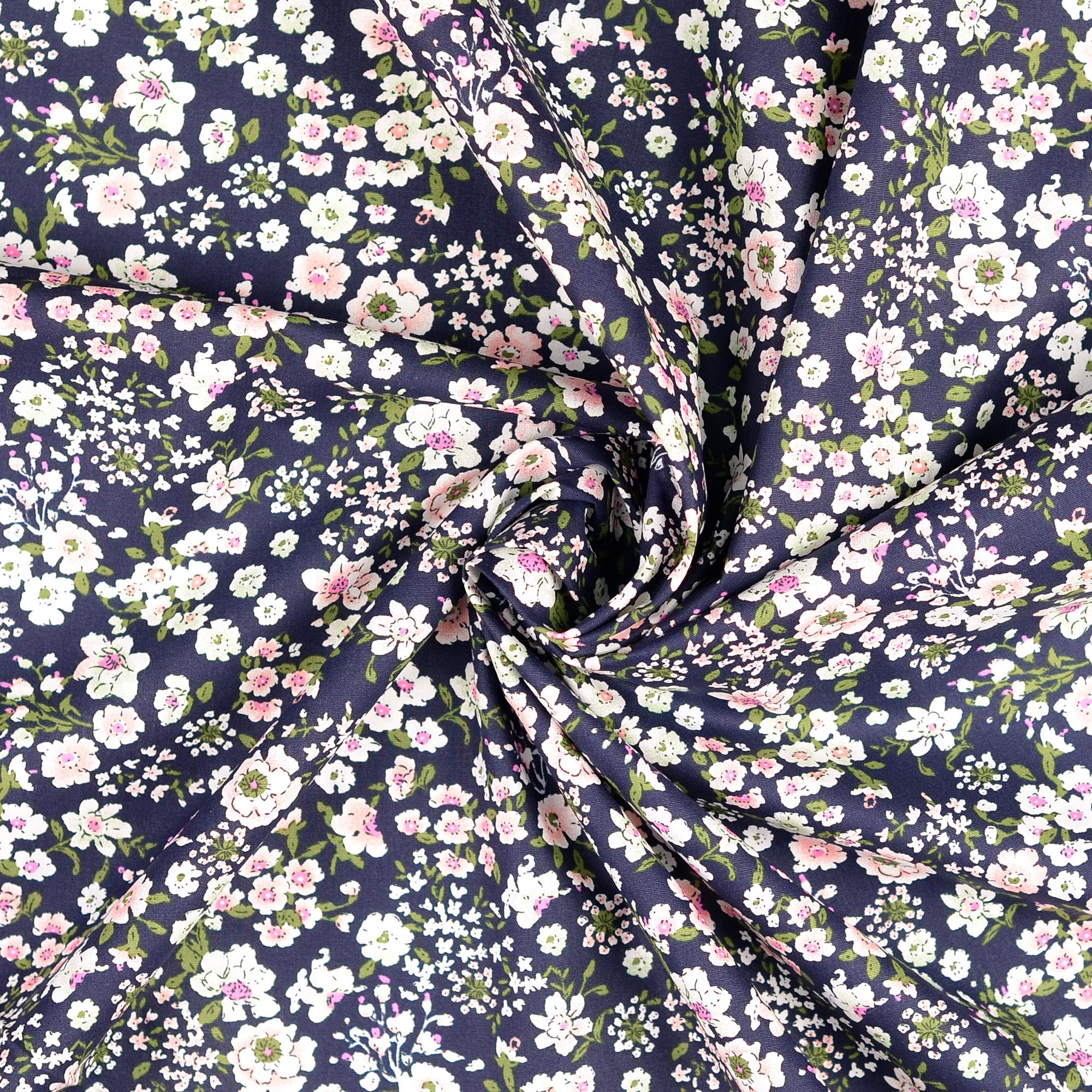 COTTON POPLIN - FLORALS MIDNIGHT - 3