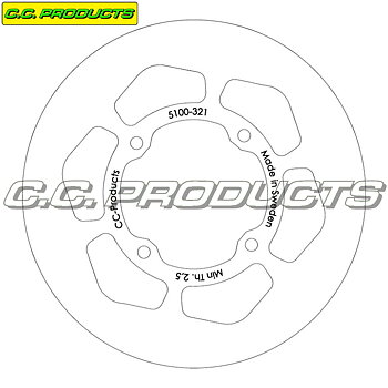 Bromsskiva Bak GASGAS MC 65 - 180 mm Solid