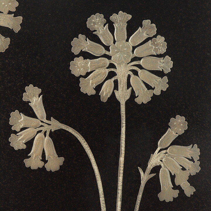 Heinz Erret (Landskapsblommor 1972) Brown Wall Plaque with Cowslip Motif 34 cm