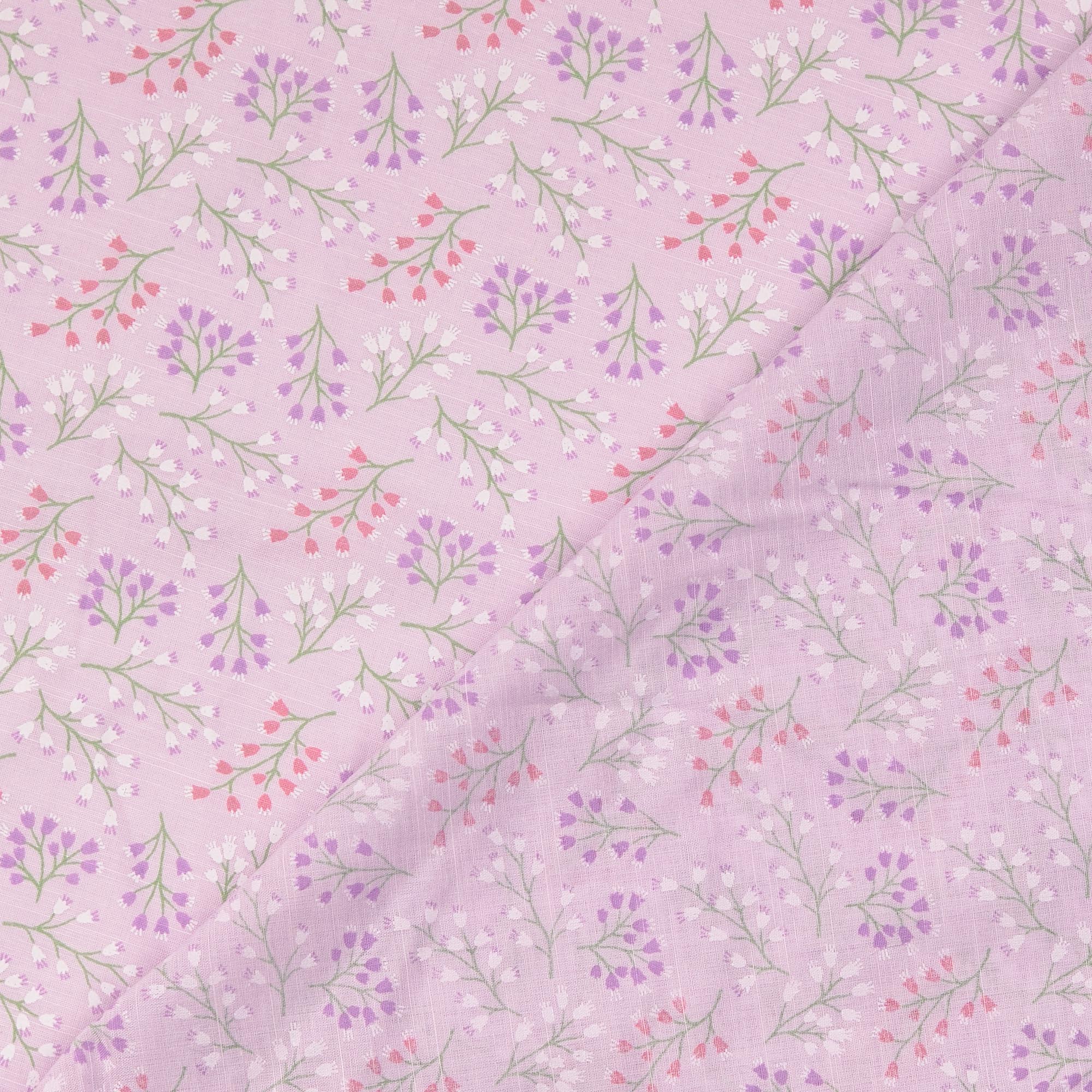 COTTON SLUB - FLORALS PURPLE - 3