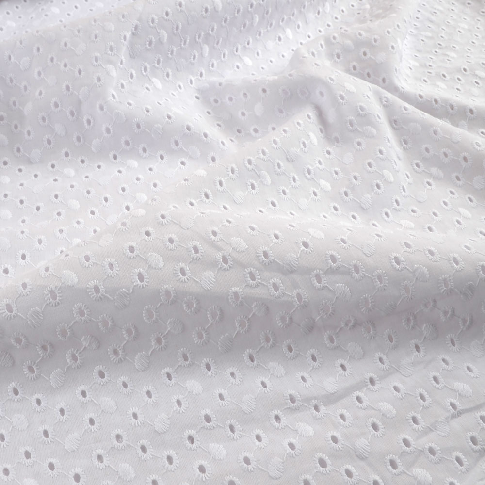 DOTS EMBROIDERY - WHITE