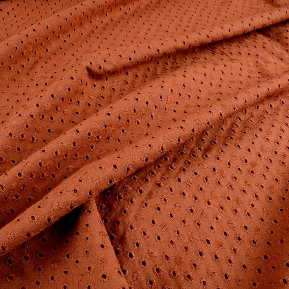DOTS EMBROIDERY - RUST