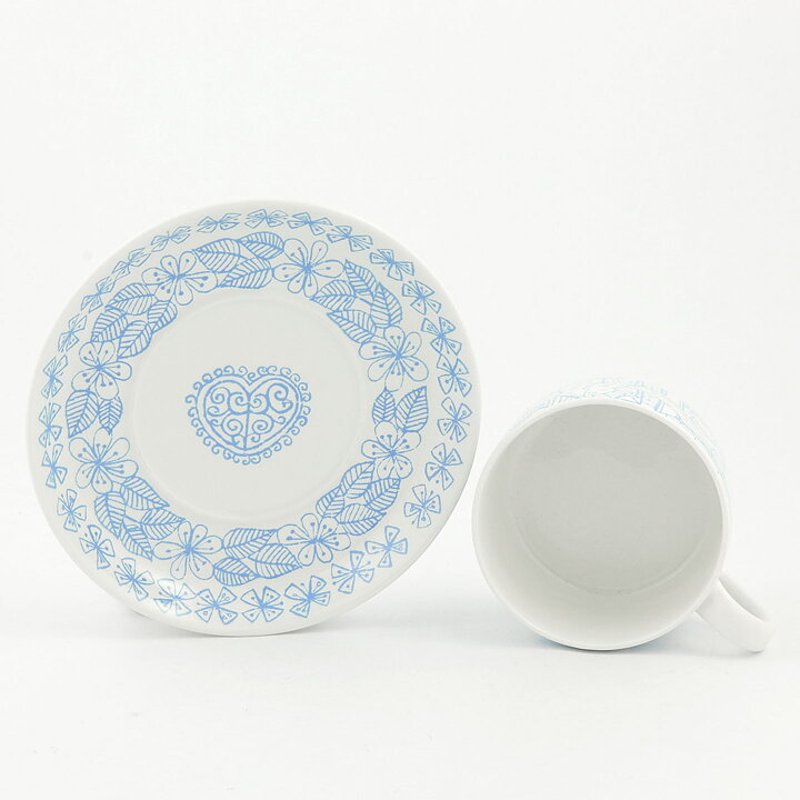 Stig Lindberg (Boro 1960) Teacup with Blue Decor 11 cm (4)