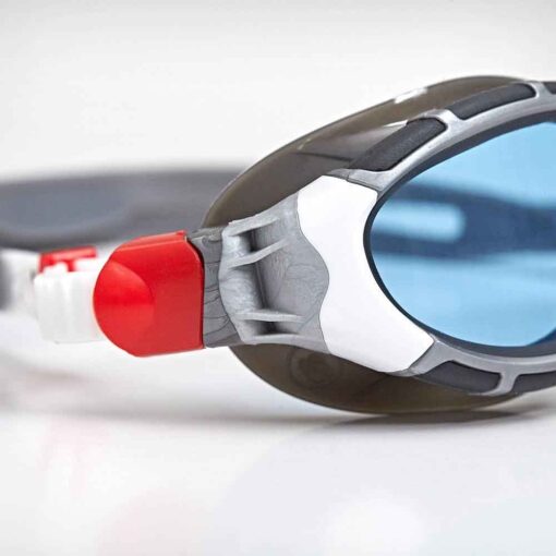 Zoggs predator flex - Gris/blanc/noir - lentille bleue - 4
