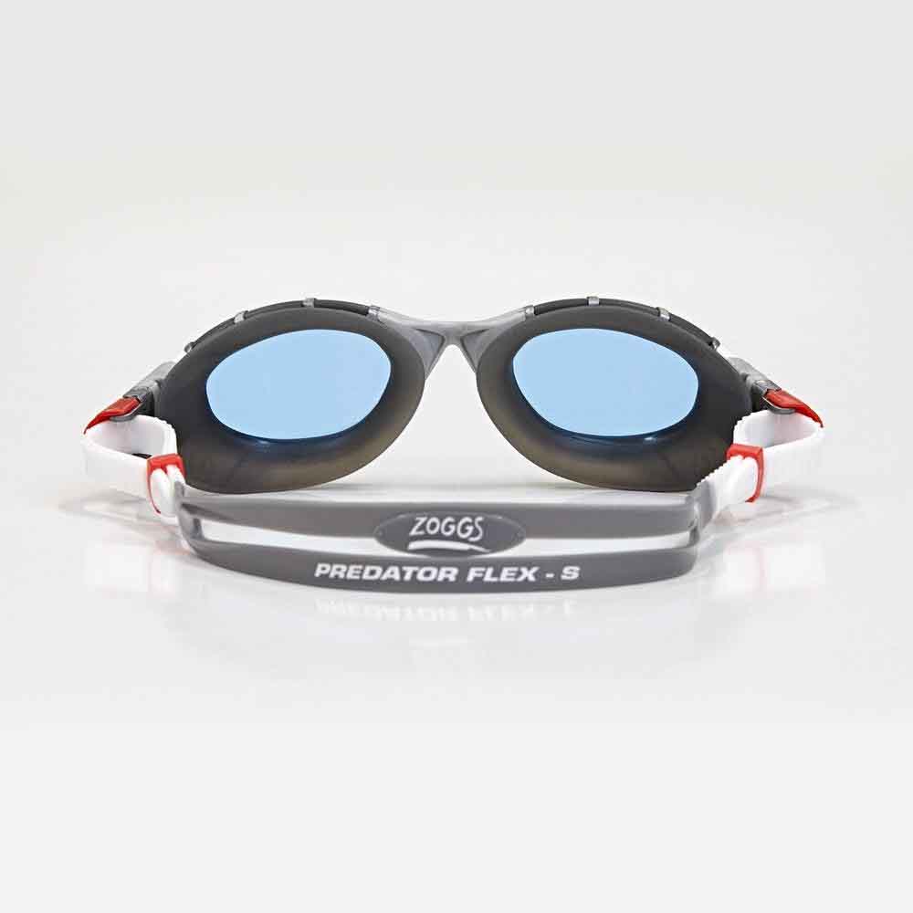 Zoggs predator flex - Gris/blanc/noir - lentille bleue - 2