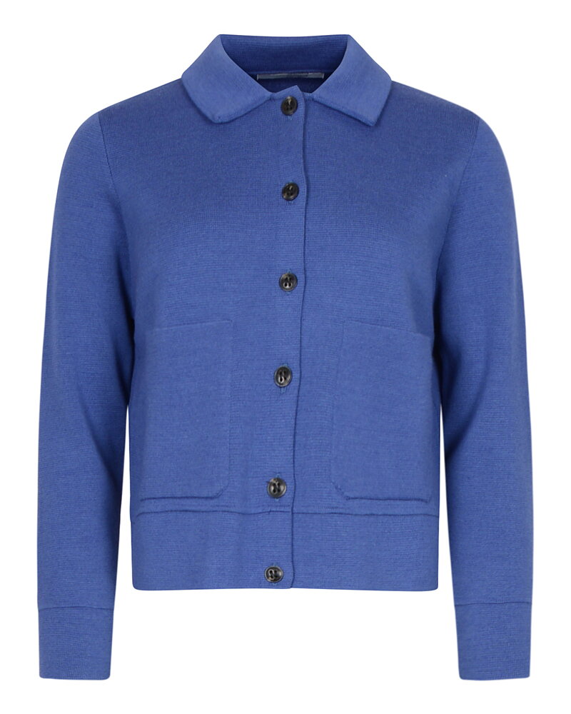 Kofta Kaja krage knappar clear blue