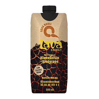 Aqua Nobel Lava | Vitaminwasser mit Koffein Blutorange/Bluttraube | 500ml