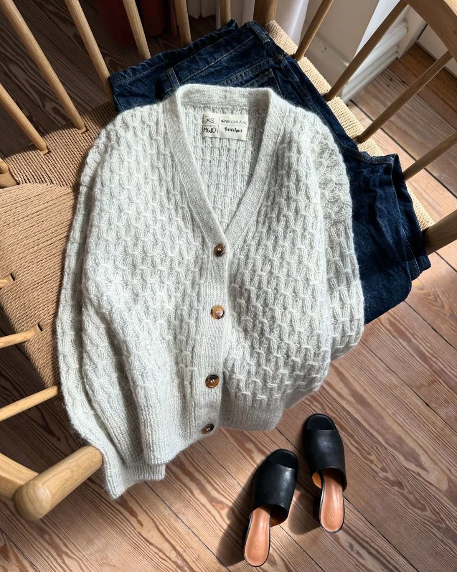 PetiteKnit Jenny Jacket V-neck (30 m smock st 4) - 7