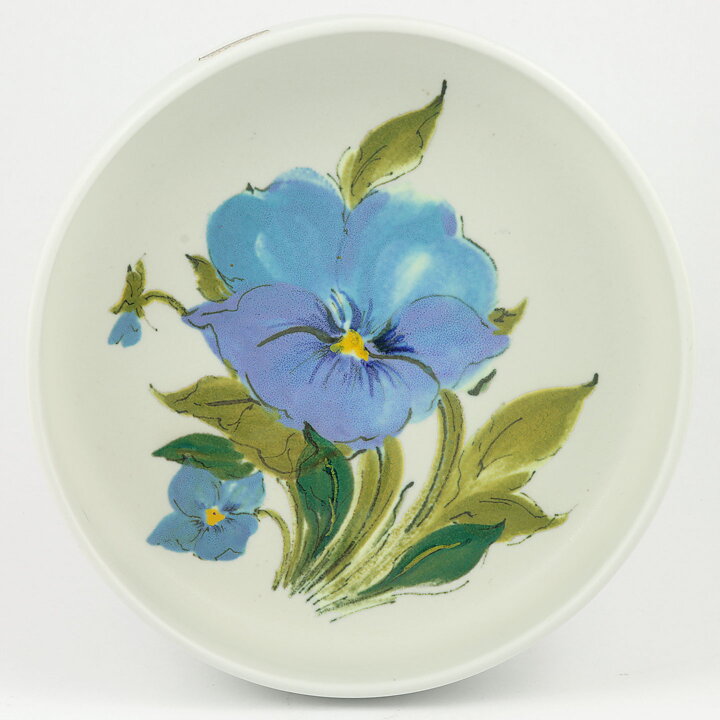 Hilkka-Liisa Ahola (Kukka 1958) Round Bowl with Blue Flower 23/6 cm
