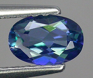 6x4 mm calibrated oval natural Azotic blue topaz gemstone