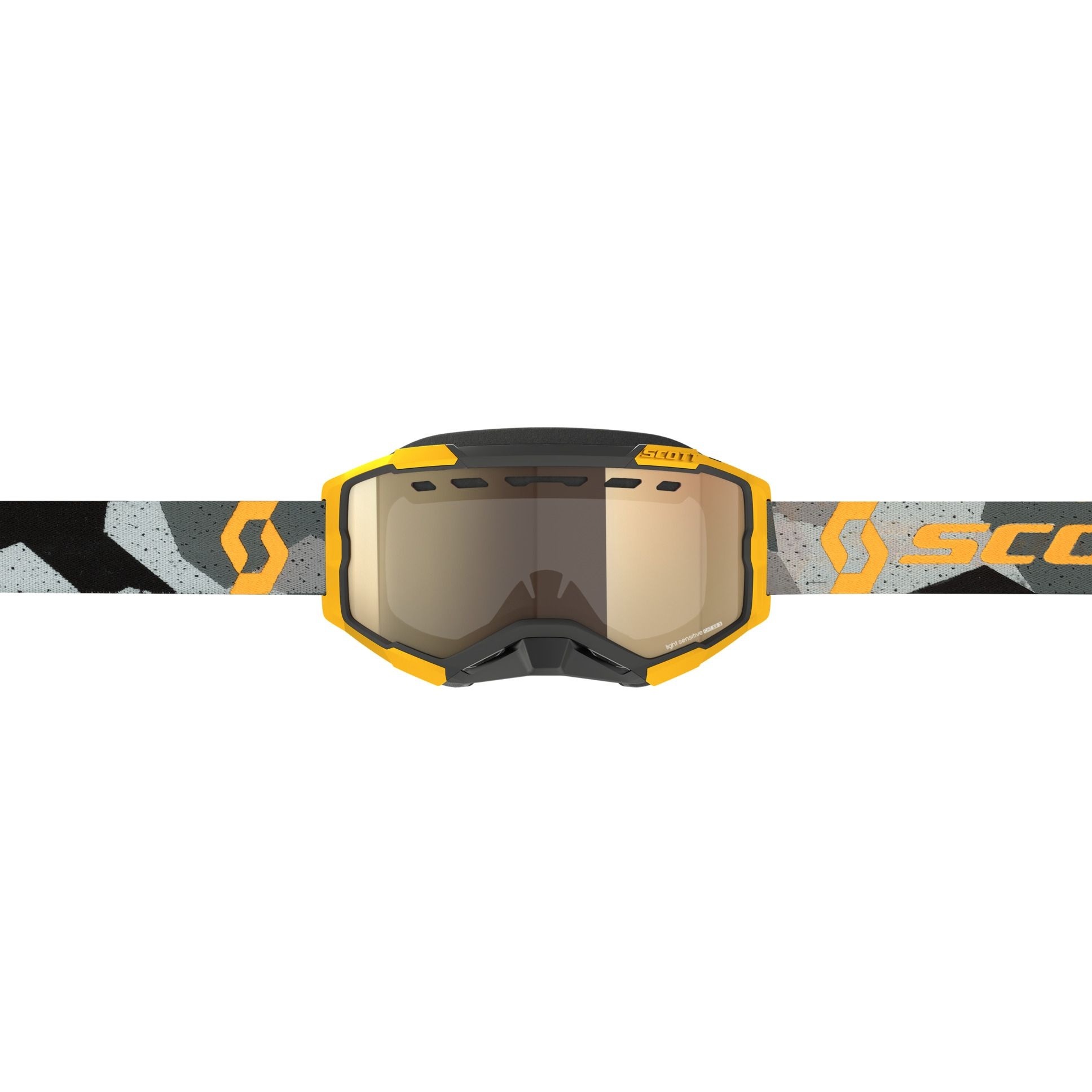 SCOTT&nbsp;Goggle&nbsp;Fury&nbsp;LS&nbsp;Snow&nbsp;Cross - Camo Grey / Yellow - AMP LS Bronze Chrome S1-3 - 2