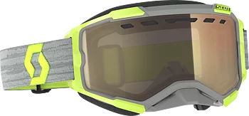 SCOTT&nbsp;Goggle&nbsp;Fury&nbsp;LS&nbsp;Snow&nbsp;Cross - Grey / Yellow - AMP LS Bronze Chrome S1-3